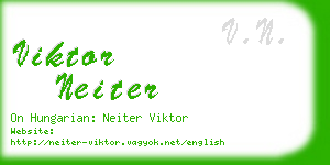 viktor neiter business card